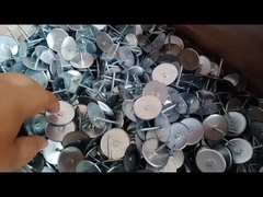 Pin kepala cangkir untuk isolasi yang digunakan dengan pengelasan pin lapisan saluran