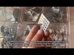 Aluminium pengikat isolasi untuk dinding dan langit-langit, pin isolasi perforasi untuk wol batu
