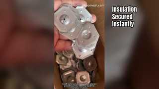 Pin Tongkat Insulasi Dan Mesin Cuci Untuk Mengamankan Papan Insulasi Ke Dinding, Langit-Langit, Lantai